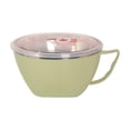 thumbnail image 2 of Bol de Riz Petit Format avec Paille, Bol à Soupe Vaisselle Ménagère, Bol Résistant aux Brûlures pour Étudiants Bol de Trempage, Matériau en Acier Inoxydable, Isolation Thermique, Portable, Utilisation Multi-Scènes, Durable, 2 of 6