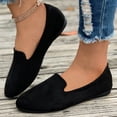 thumbnail image 4 of Dakaela Ballerines pour Femmes Confortables en Suède à Bout Pointu à Enfiler Chaussures de Ballet Décontractées pour Femmes, 4 of 7
