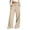 Khaki, variant on Pisexur Womens Sweatpants 2024 Ribbed Workout Jogging Pants Casual Baggy Elastic Waist Sweatpants Casual Baggy Drawstring Wide Leg Pants Solid Color Straight Leg Sweatpants with Pockets