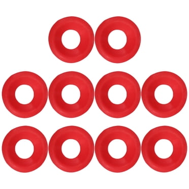 10Pcs Replacement Gasket for Bottle Red Round Plastic for Fermentation