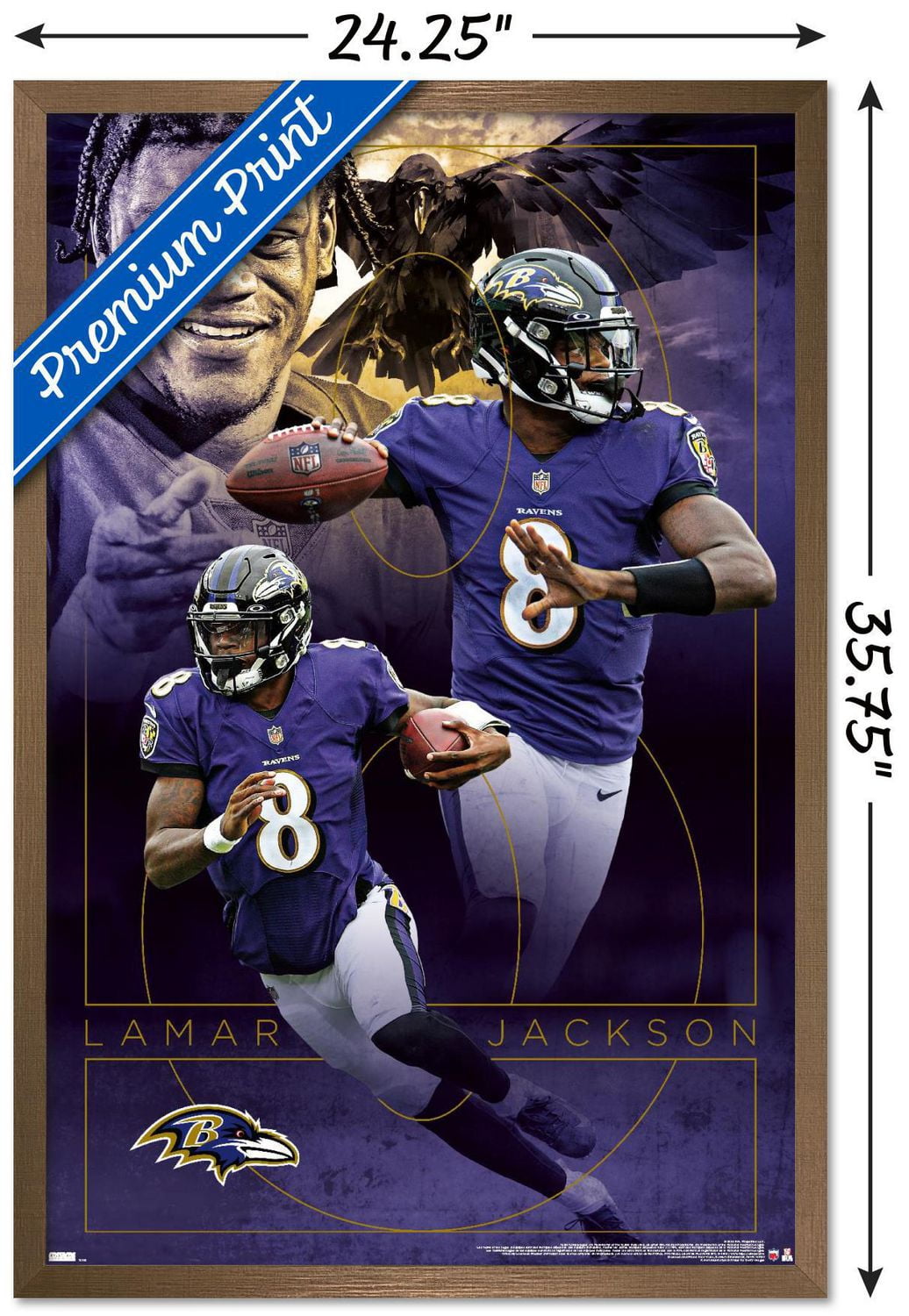 NFL Baltimore Ravens - Lamar Jackson 20 Wall Poster