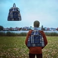 thumbnail image 4 of Dvkptbk Drawstring Backpack Common Drawstring Bag Folding Storage Bag Sports Fitness Bag Drawstring Pocket Travel Backpack, 4 of 6