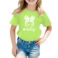 thumbnail image 1 of Chemises pour Bébé Fille Grandes Tailles Enfants Filles Imprimé Graphique Mignon Col Rond Manches Courtes T-Shirt Décontracté d'Été, 1 of 4