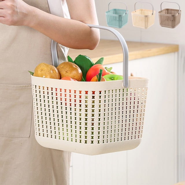 Vaidha Hollow Hand Basket Multifunctional Home Bathroom Plastic Storage