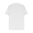 thumbnail image 4 of Timegard Plus Size Tops for Women V-Neck Short Sleeve Solid Color Comfy Basic Tee Casual Loose Tops, 4 of 5
