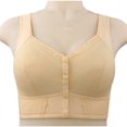 thumbnail image 1 of Birdeem Size Womens No-Wire Bra No Front Button No-Slip Underwear, 1 of 5