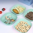 thumbnail image 1 of Pisexur Japanese Style Straw Plastic Spit Skeleton Dessert Fruit Nut Snack Dining Table Green,Free Size, 1 of 7