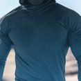 thumbnail image 5 of Handshe Chandail à Capuchon d'Été pour Homme à Imprimé Soleil, Léger et Respirant, Protection Solaire UPF 50+, Manches Longues, pour la Randonnée, la Course et les Activités de Plein Air, Grande Taille, 5 of 5