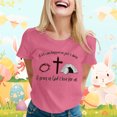 thumbnail image 4 of LUOGENLI T-shirts pour Femme pour Femmes T-Shirt Décontracté à Imprimé de Lettres Col Rond Manches Courtes T-Shirt Plusieurs Couleurs T-shirts pour Femmes T-shirts Graphiques TTG Grande Taille Saint-Valentin S, 4 of 5