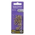 thumbnail image 1 of 1/4" Brass Plated Screw Eyelets 20 Pieces, 1 of 1