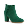 thumbnail image 1 of Unique Bargains Bottines à Talon Épais à Volants pour Femmes, 1 of 8