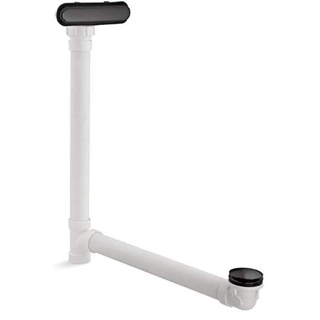 Kohler 7272-BL Drain de Bain à Débordement, Noir Mat