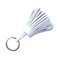 thumbnail image 1 of serony Keychain Decorative Keyring Leather Pendant Tassel Handmade Handicraft Key Chain Hanging Decoration Holder Purse Wallet White, 1 of 6