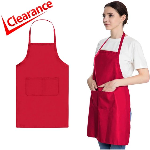 CHUANK Apron Work Apron Kitchen Food Waist Hanging Neck