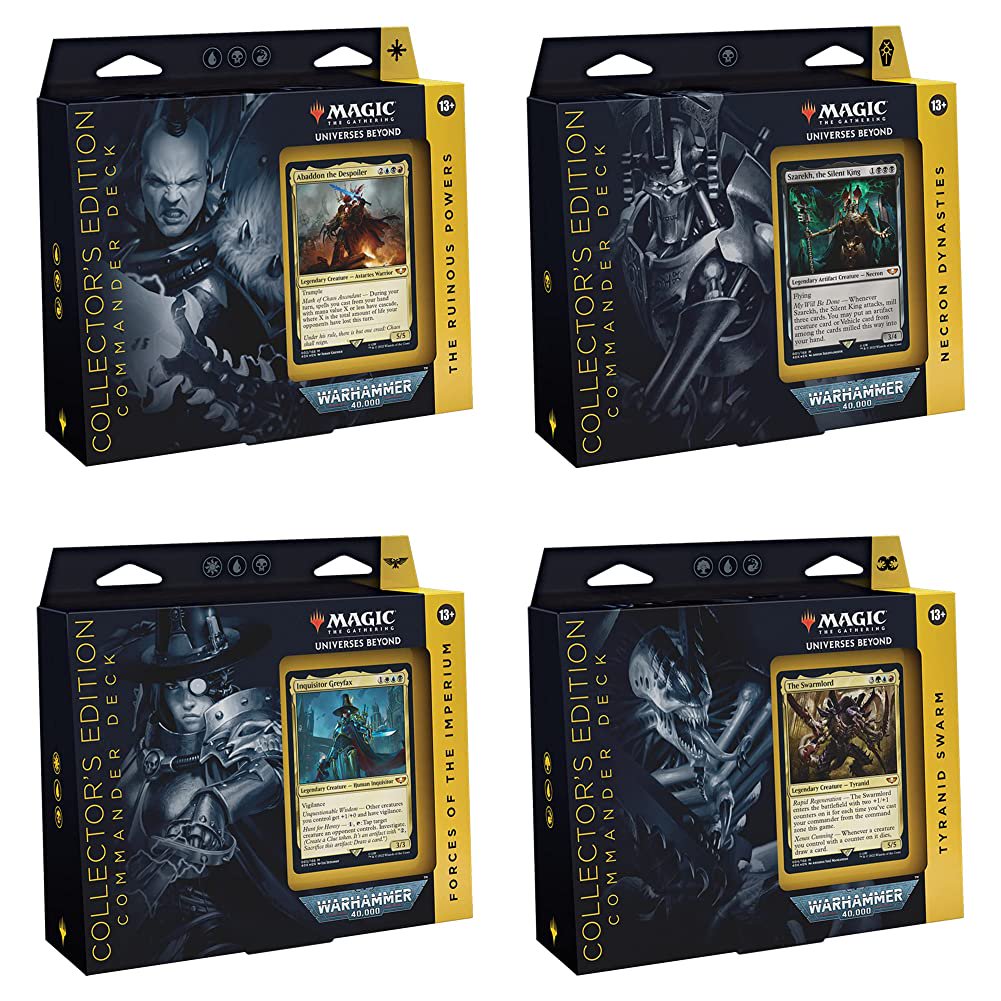 mtg warhammer 40k commander decks walmart Magic: The Gathering Universes Beyond: 40,000 Deck The Ruinous Powers : Toys & Games Magic: The Gathering Universes Beyond