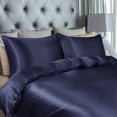 thumbnail image 2 of Unique Bargains Satin Duvet Cover Set 3 Piece and Pillow Sham Set, 2 of 8