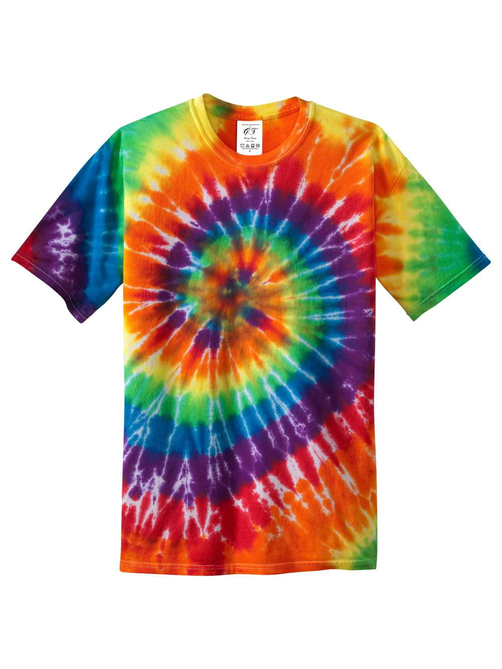 Gravity Threads Youth Tie-Dye Short-Sleeve T-Shirt - Rainbow - X-Small