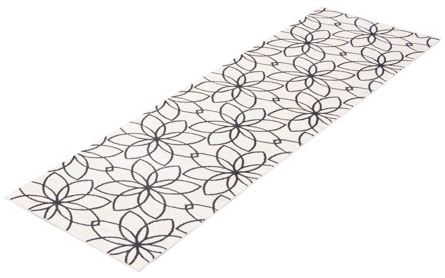 Tapis Lavable ECARPET Floral pour Chambre, Salon, Chambre d'Enfant, Couloir