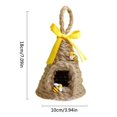 thumbnail image 3 of Mini Beehive Farmhouses Bee Hive Table Decor Spring Jute Rope Woven Hanging Ornament Decorative Honey Beehive Farmhouses Country Home Kitchen Bookshelf Decoration A, 3 of 6