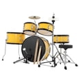 thumbnail image 2 of BeesClover Kids Drum Set, 5-Piece Beginner Drum Kit with Adjustable Stool, Pedal, Cymbal & Drumsticks, Real Wood Junior Musical Instrument for Children Ages 3-10, 2 of 8