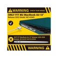 thumbnail image 3 of Compatible avec MacBook Air 13,6 Pouces Case 2022 Model A2681 M2 Chip with Liquid Retina Display Touch ID, Étui de Protection pour Portable avec Housse de Clavier, 3 of 7