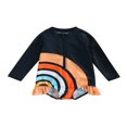 thumbnail image 1 of Baby Girls Long Sleeve Swimsuit Ruffle Zipper Rash Guard Swimwears, 1 of 6
