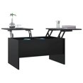 thumbnail image 2 of vidaXL Coffee Table Black 80x50x42.5 cm Engineered Wood, 2 of 6