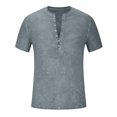 thumbnail image 4 of Cameland Pull Décontracté pour Hommes, Col Rond, Manches Courtes, T-Shirt, Blouse, 4 of 5