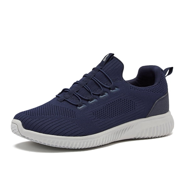 Avia Chaussures à Enfiler pour Hommes - Espadrilles de Marche Athlétiques Décontractées et Confortables pour Hommes avec Mousse Mémoire - Bleu Marine/gris Argenté, 12 Moyen