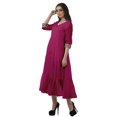 thumbnail image 4 of Moomaya Tiered Dress Button Down Dresses Women Solid Plus Size Dress, 4 of 6