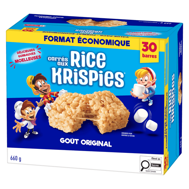 Kellogg's Rice Krispies Squares Bars Jumbo Pack - Original, Box of