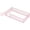 Pink, variant on Costway Twin Size Floor Bed with Door & Fence with Safety Guardrails Support Beige