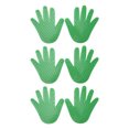 thumbnail image 2 of 3 Pairs Hand Shaped Floor Markers, PVC Lightweight Portable Non Slip Hand Spot Markers For Kindergarten, 2 of 8