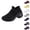 Black, variant on longantii Orthopedic Dress Shoes for Women Arch Support Slip on Non Slip Tennis Shoes Lightweight Knitted Mesh Stretch Work Shoes Comfortable 2026 Orthopedic Shoes Dark Purple