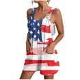 thumbnail image 1 of Penkiiy Combinaison Sans Manches à Imprimé Drapeau des États-Unis pour Femme, Polyester, Multicolore, m, 1 of 5