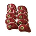 thumbnail image 4 of koolsoo 10x Golf Iron Headcover PU Golf Club Head Covers 3-9, AW, PW, SW Golf Protective, 4 of 9