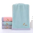 thumbnail image 3 of Savings! Gspmoly Towel Leaves Embroidered with Letters Absorbent for The Home Home Partner Face Hand Towel Savings, 3 of 6