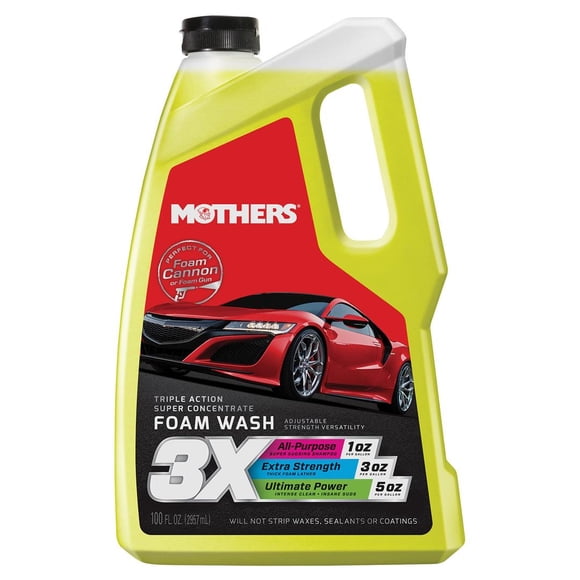 Mothers Car Wash 05610 Foam; One 100 ounce Bottle