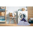 thumbnail image 2 of Ahgly Company Machine Washable Indoor Rectangle Transitional Lavender Blue Area Rugs, 2' x 3', 2 of 7