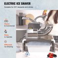 thumbnail image 2 of VEVOR Ice Crushers Machine, 661lbs Per Hour Electric Snow Cone Maker with 4 Blades, Stainless Steel Shaved Ice Machine with Cover, 300W Ice Shaver Machine for Margaritas, Home and Commercial Use, 2 of 9