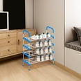 thumbnail image 5 of TopLLC Shoe Rack, Shoe Rack Organizer Shoe Rack-multi-layer- Economical Entrance Assembly-multifunctional Plastic-4-layer Storage-wrought Iron Dormitory Storage Rack shoe rack, 5 of 5