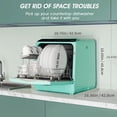 thumbnail image 2 of AIRMSEN Lave-vaisselle de Comptoir Portable avec Réservoir d'Eau Intégré de 5 Litres et Fonction de Séchage à l'Air, 5 Programmes de Lavage, AE-TDQR03, 2 of 10
