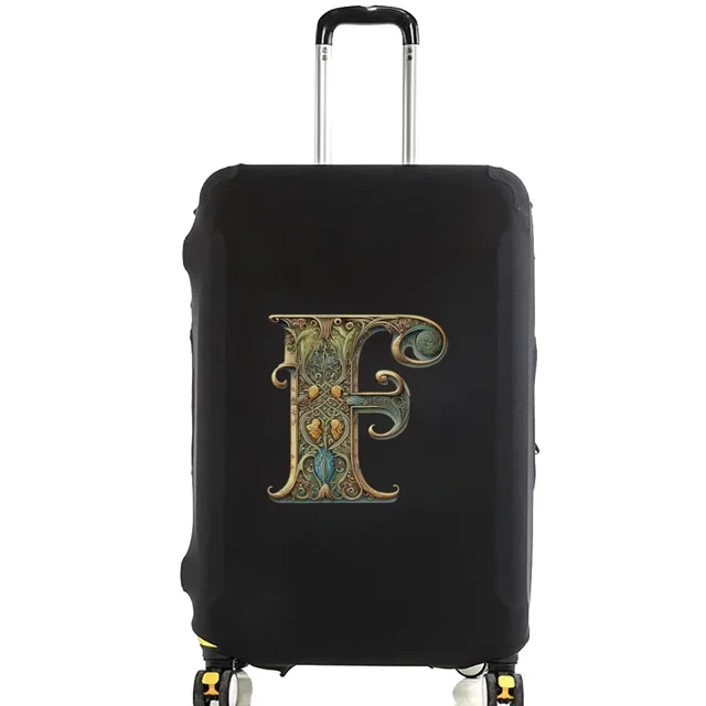 Housses de Bagage Housse de Protection Bagage de Voyage Anti-Rayures Housse Anti-Poussière Réutilisable Housse Lavable Motif Imprimé Graphique 8Graphic Letter F m