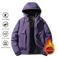 thumbnail image 2 of Sentmoon Winter Jackets for Women Winter Coats for Men Holiday Gift Set Solid Color Thickened Pocket Zipper Graphene Lining Couples Jacket Warm Three-Proof Windbreaker Long-Sleeved Hooded Parkas, 2 of 4