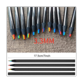 thumbnail image 4 of Wooden Rainbow Colored Pencils, 7 Color in 1 Rainbow Pencils, for Drawing Coloring Sketching, Multicolored Core, (12),12 x Rainbow Pencils,black, 4 of 8