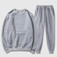 thumbnail image 4 of 2 Piece Tracksuit Mens Matching Crewneck Pullover and Drawstring Jogging Set Long Sleeve Athletic Sportswear Tracksuits, 4 of 7