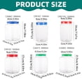 thumbnail image 3 of Storage Bottle with Lid Thick Blue Small, Plastic Jars with Lids, Clear Storage Containers, Airtight, Stackable, Perfect for Sweets, Crafts, Organization, By Kingtowag, 3 of 4