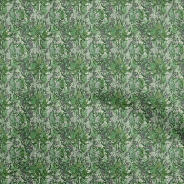 oneOone Cotton Flex Green Fabric Abstracts Sewing Craft Projects Fabric Prints By Yard 40 Inch Wide