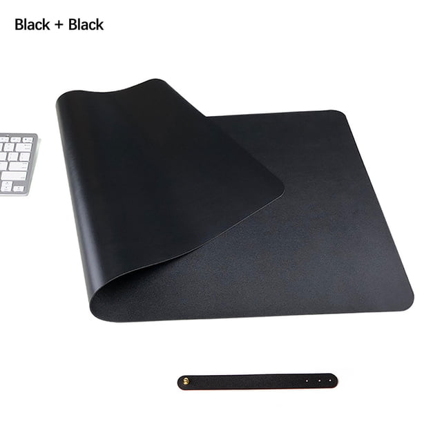Daisyyozoid Pure Color Leather Mouse Pad Large Waterproof Desk Pad Home Office Laptop Leather Mouse Pad Writing Pad Double-sided