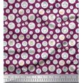 thumbnail image 1 of Soimoi Moss Georgette Fabric Star & Cute Animals Kids Print Fabric by Yard 42 Inch Wide, 1 of 3
